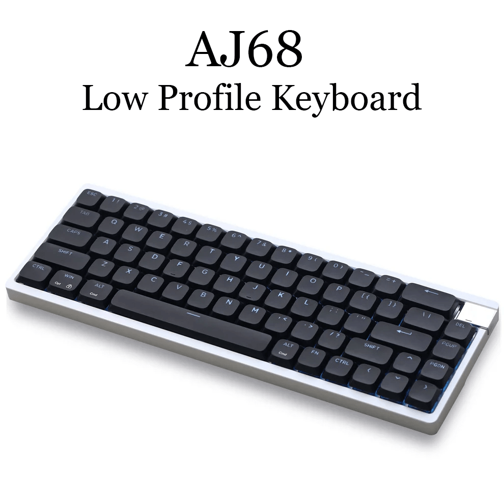 AJ68 Low Profile Metal Wireless Keyboards – Keydous AJ68 Low Profile Metal Wireless Keyboards – Keydous