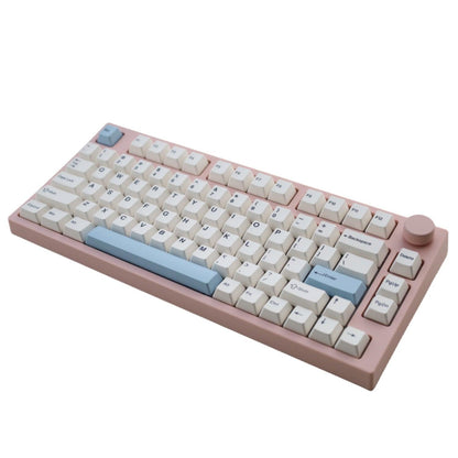NJ80-AP Wireless Mechanical Keyboard - Pink & Khaki Color Theme - Keydous® Store