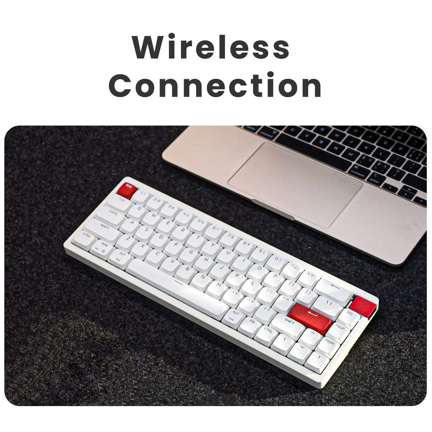 AJ68 Low Profile Metal Wireless Keyboards - Keydous