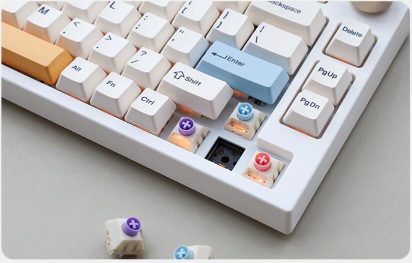 keydous NJ80 keyboard hot swappable PCB