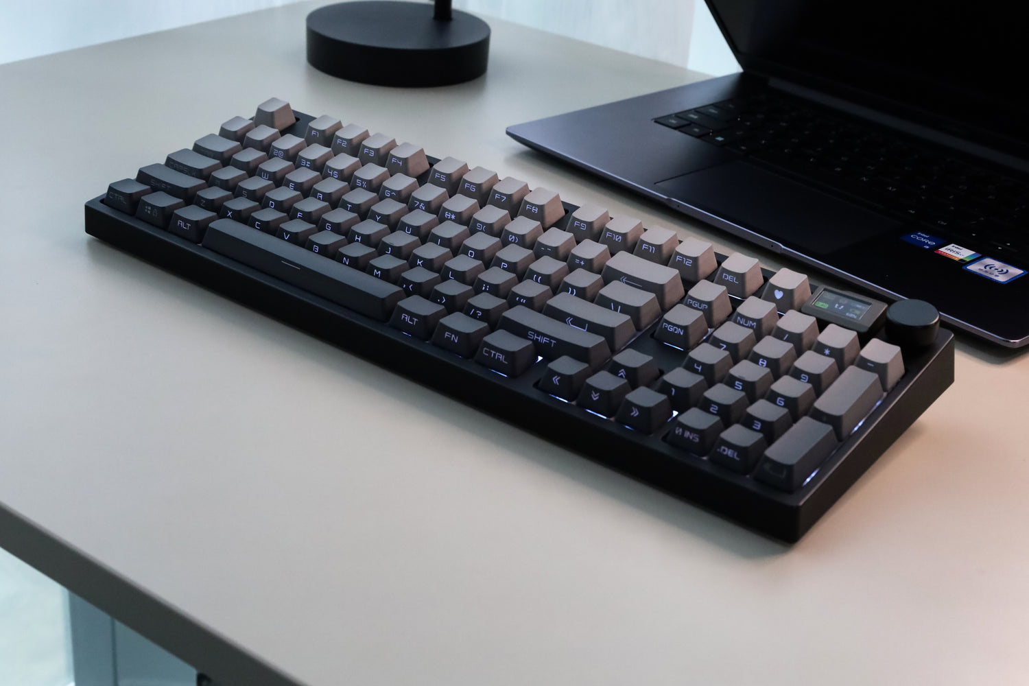 keydous NJ98 keyboard dark version black