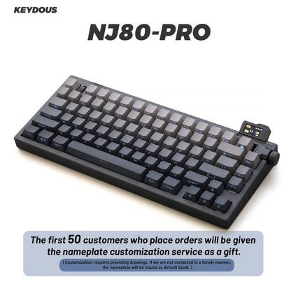NJ80 Pro Wireless Aluminium Alloy Mechanical Keyboard 【presell】 - Keydous