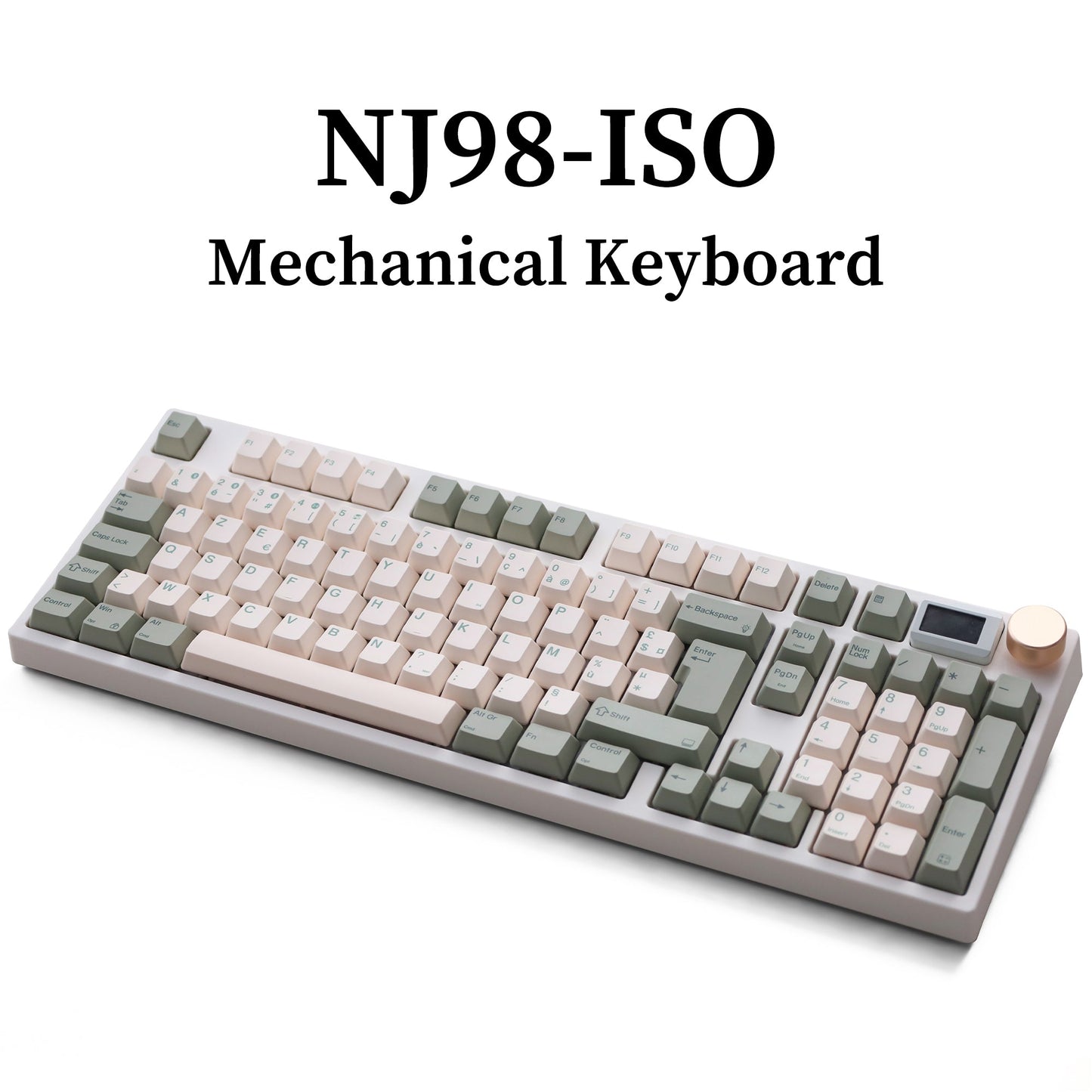 NJ98 - ISO Wireless Custom Mechanical Keyboard - Europe Layout - Keydous