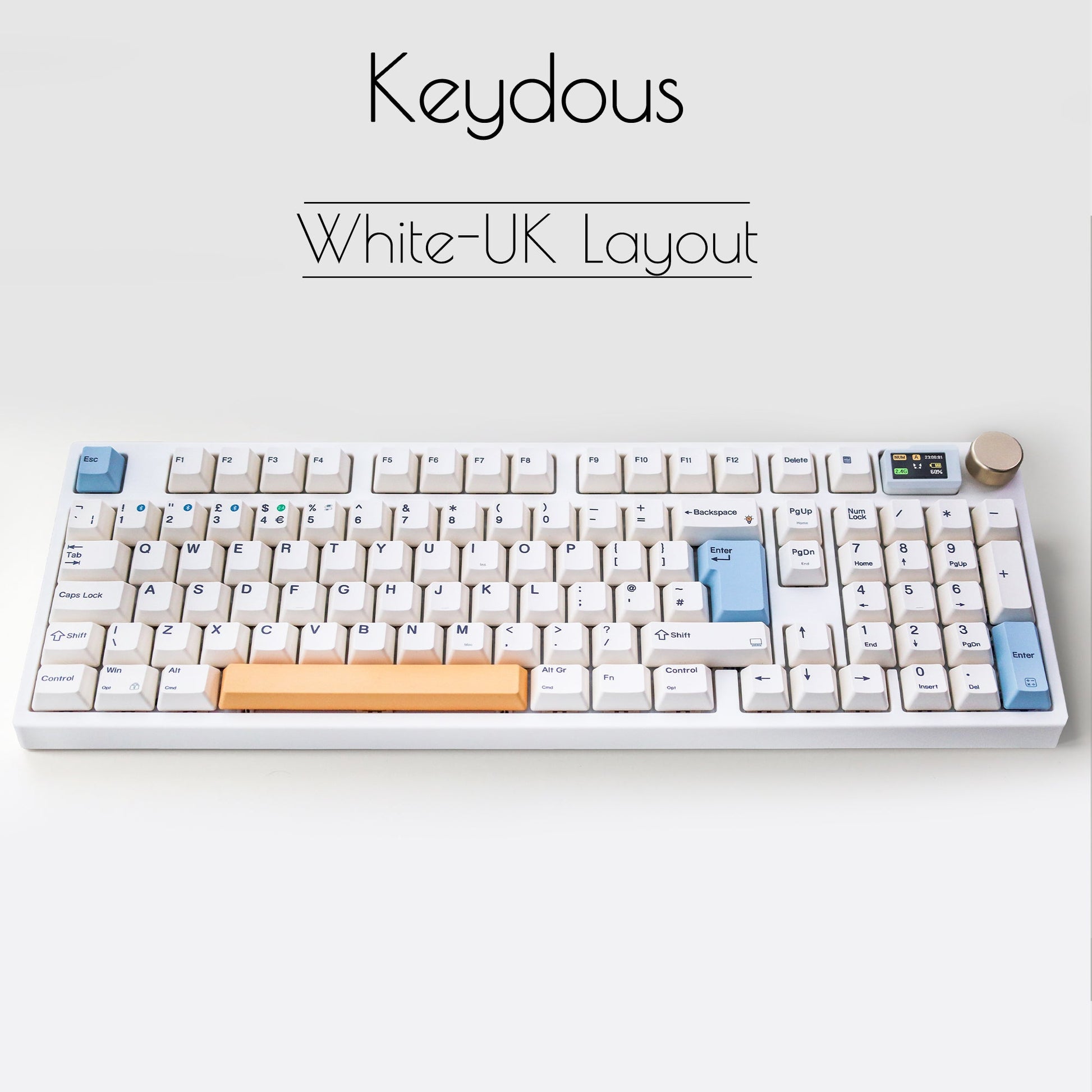 NJ98 Wireless Custom Mechanical Keyboard - ISO Europe Layout - Keydous